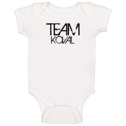 Team Sports Last First Name Koval Baby One Piece Team Sports Last First Name Koval Baby One Piece