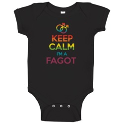 Keep Calm Im A Fagot Last Name Gay Pride Lgbt Baby One Piece Keep Calm Im A Fagot Last Name Gay Pride Lgbt Baby One Piece