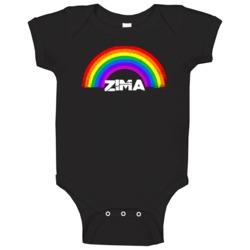 Zima Rainbow Pride Name Baby One Piece Zima Rainbow Pride Name Baby One Piece