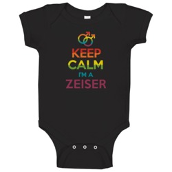 Keep Calm Im A Zeiser Last Name Gay Pride Lgbt Baby One Piece Keep Calm Im A Zeiser Last Name Gay Pride Lgbt Baby One Piece