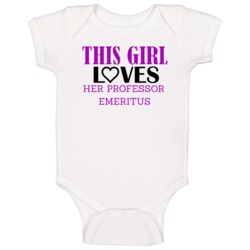 Professor Emeritus This Girl Loves Her Job Fun Baby One Piece Professor Emeritus This Girl Loves Her Job Fun Baby One Piece