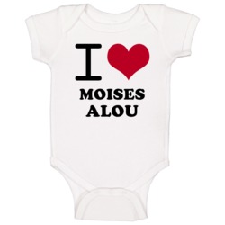 I Heart Moises Alou Love Chicago Baseball Baby One Piece I Heart Moises Alou Love Chicago Baseball Baby One Piece