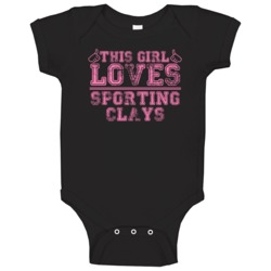 This Girl Thumbs Sporting Clays Favorite Sport Baby One Piece This Girl Thumbs Sporting Clays Favorite Sport Baby One Piece