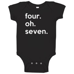 Florida 407 Tending Area Code Pride Baby One Piece Florida 407 Tending Area Code Pride Baby One Piece