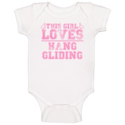This Girl Thumbs Hang Gliding Favorite Sport Baby One Piece This Girl Thumbs Hang Gliding Favorite Sport Baby One Piece