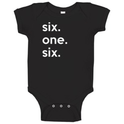 Michigan 616 Tending Area Code Pride Baby One Piece Michigan 616 Tending Area Code Pride Baby One Piece