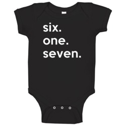 Massachusetts 617 Tending Area Code Pride Baby One Piece Massachusetts 617 Tending Area Code Pride Baby One Piece