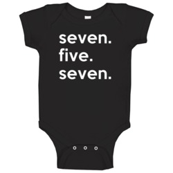 Virginia 757 Tending Area Code Pride Baby One Piece Virginia 757 Tending Area Code Pride Baby One Piece