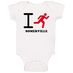 Somerville I Run Tennessee Baby One Piece Somerville I Run Tennessee Baby One Piece