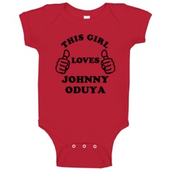 This Girl Loves Johnny Oduya Chicago Hockey Baby One Piece This Girl Loves Johnny Oduya Chicago Hockey Baby One Piece