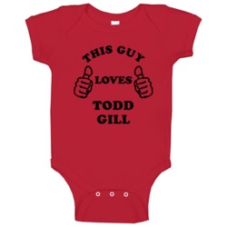 This Guy Loves Todd Gill Chicago Hockey Baby One Piece This Guy Loves Todd Gill Chicago Hockey Baby One Piece