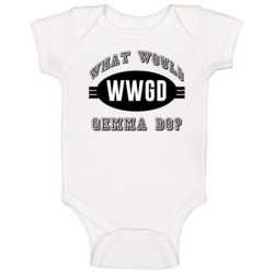 What Would Gemma Do Wwjd Parody Custom Name Baby One Piece What Would Gemma Do Wwjd Parody Custom Name Baby One Piece