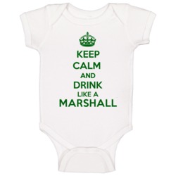 Keep Calm And Drink Like A Marshall Last Name Baby One Piece Keep Calm And Drink Like A Marshall Last Name Baby One Piece
