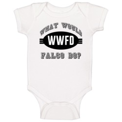 What Would Falco Do Wwjd Parody Custom Name Baby One Piece What Would Falco Do Wwjd Parody Custom Name Baby One Piece