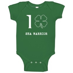 I Love Clover Sea Warrior Irish St Patricks Day Baby One Piece I Love Clover Sea Warrior Irish St Patricks Day Baby One Piece