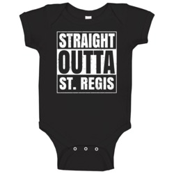 Straight Outta St Regis High School Funny Compton Parody Baby One Piec Straight Outta St Regis High School Funny Compton Parody Baby One Piec