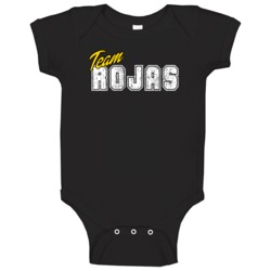 Team Rojas Cool Custom Family Sports Last Name Reunion Baby One Piece Team Rojas Cool Custom Family Sports Last Name Reunion Baby One Piece