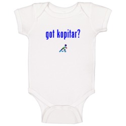 Anze Kopitar Slovenia Got Hockey Baby One Piece Anze Kopitar Slovenia Got Hockey Baby One Piece