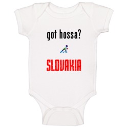 Marian Hossa Slovakia Got Hockey Baby One Piece Marian Hossa Slovakia Got Hockey Baby One Piece