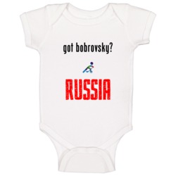 Sergei Bobrovsky Russia Got Hockey Baby One Piece Sergei Bobrovsky Russia Got Hockey Baby One Piece