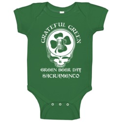 Sacramento Green Beer Grateful Dead Irish Bar St Patrick Day Funny Bab Sacramento Green Beer Grateful Dead Irish Bar St Patrick Day Funny Bab
