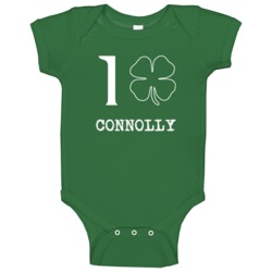 I Love Clover Connolly Irish St Patricks Day Baby One Piece I Love Clover Connolly Irish St Patricks Day Baby One Piece