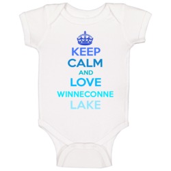 Keep Calm And Love Winneconne Lake Wisconsin Baby One Piece Keep Calm And Love Winneconne Lake Wisconsin Baby One Piece
