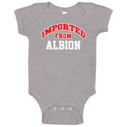 Imported From Albion New York Sports Team Trade Baby One Piece Imported From Albion New York Sports Team Trade Baby One Piece