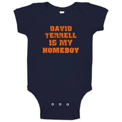 David Terrell Is My Homeboy Chicago Football Sports Baby One Piece David Terrell Is My Homeboy Chicago Football Sports Baby One Piece