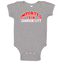 Imported From Johnson City New York Sports Team Trade Baby One Piece Imported From Johnson City New York Sports Team Trade Baby One Piece