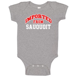 Imported From Sauquoit New York Sports Team Trade Baby One Piece Imported From Sauquoit New York Sports Team Trade Baby One Piece