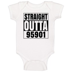 Straight Outta 95901 Marysville California Compton Parody Baby One Pie