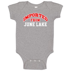Imported From June Lake California Sports Team Trade Baby One Piece