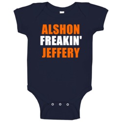 Alshon Jeffery Chicago Football Sports Freakin Baby One Piece Alshon Jeffery Chicago Football Sports Freakin Baby One Piece