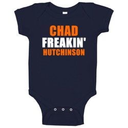 Chad Hutchinson Chicago Football Sports Freakin Baby One Piece Chad Hutchinson Chicago Football Sports Freakin Baby One Piece