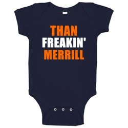 Than Merrill Chicago Football Sports Freakin Baby One Piece Than Merrill Chicago Football Sports Freakin Baby One Piece