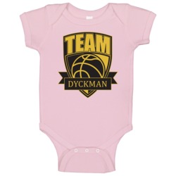 Team Dyckman Last Name Basketball Baby One Piece Team Dyckman Last Name Basketball Baby One Piece