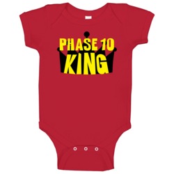 Phase 10 King Sports And Hobbies Master Baby One Piece Phase 10 King Sports And Hobbies Master Baby One Piece
