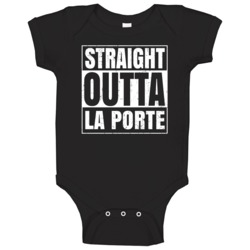 Straight Outta La Porte Indiana City Compton Parody Grunge Baby One Pi Straight Outta La Porte Indiana City Compton Parody Grunge Baby One Pi