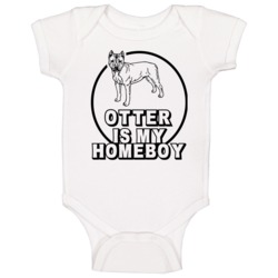 Otter Pitbull Is My Homeboy Lover Pet Baby One Piece Otter Pitbull Is My Homeboy Lover Pet Baby One Piece