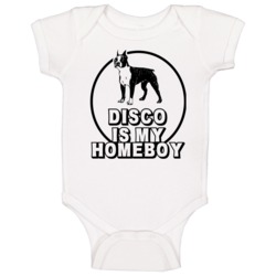 Disco Boston Terrier Is My Homeboy Lover Pet Baby One Piece Disco Boston Terrier Is My Homeboy Lover Pet Baby One Piece