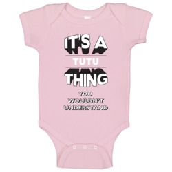 Its A Tutu Thing Hawaiian Grandmother 3d Baby One Piece Its A Tutu Thing Hawaiian Grandmother 3d Baby One Piece