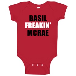 Basil Mcrae Chicago Hockey Freakin Sports Baby One Piece Basil Mcrae Chicago Hockey Freakin Sports Baby One Piece