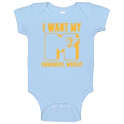Emmanuel Mudiay I Want My Mvp Denver Basketball Baby One Piece Emmanuel Mudiay I Want My Mvp Denver Basketball Baby One Piece