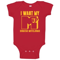 Donatas Motiejunas I Want My Mvp Houston Basketball Baby One Piece Donatas Motiejunas I Want My Mvp Houston Basketball Baby One Piece