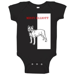 Missy Elliott Pitbull Scarface Black Best Friend Lover Baby One Piece Missy Elliott Pitbull Scarface Black Best Friend Lover Baby One Piece