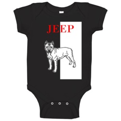 Jeep Pitbull Scarface Black Best Friend Lover Baby One Piece Jeep Pitbull Scarface Black Best Friend Lover Baby One Piece