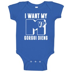Gorgui Dieng I Want My Mvp Minnesota Basketball Baby One Piece Gorgui Dieng I Want My Mvp Minnesota Basketball Baby One Piece