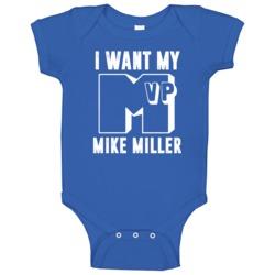 Mike Miller I Want My Mvp Minnesota Basketball Baby One Piece Mike Miller I Want My Mvp Minnesota Basketball Baby One Piece