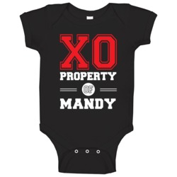 Property Of Mandy Custom Love First Name Baby One Piece Property Of Mandy Custom Love First Name Baby One Piece